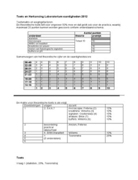 Tentamen 2012 Laboratoriumvaardigheden
