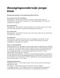 bewegingsonderwijs jonge kind (boek)