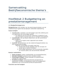 bedrijfseconomische thema's