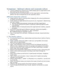 Intercultural Competence in Business summary of the e-reader