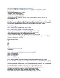 Samenvatting 'Projectmanagement' hoofdstuk 2