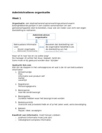 Administratieve organisatie (AO) - jaar 2 blok 2