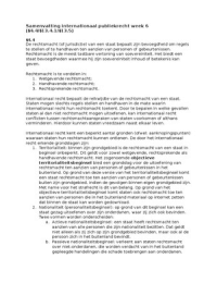 Samenvatting rechtsmacht/EHRM/Strafhof