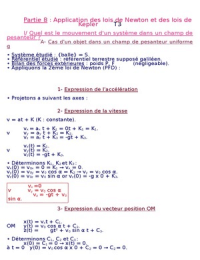 Application des lois de Kepler