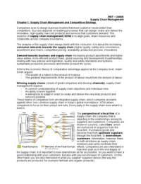 Supply Chain Management