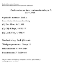 Weektaak 3 OIMA