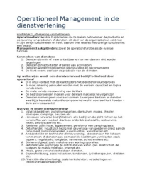 Operationeel management in de dienstverlening. Periode 3 (logistiek)