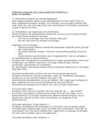 Praktische didactiek voor natuuronderwijs hoofdstuk 2