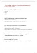 Pharmacology for Nurses a Pathophysiological Approach Question And Answers