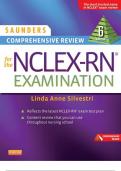 Saunders Comprehensive Review for the NCLEX-RN® Examination with 100% correct answers | verified | latest update 2024