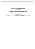 Test Bank and Instructor Manual For Applied Behavior Analysis Third Edition John O. Cooper Timothy E. Heron William L. Heward