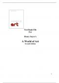 Test Bank and Instructor’s Resource Manual For World of Art, A, 7E Henry M. Sayre