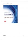 Test Bank & Solution Manual For investments 13th ed by zvi bodie