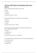 ATI Teas A&P Practice Test Questions with correct answers