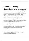 CIBTAC Theory  Questions and answers