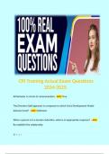 CPI Training Actual Exam Questions 2024-2025.