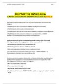 COMPLETE; CLC (Certified Lactation Counselor®) 2024 EXAM 1,2,3,4,5,6,7.8 & 9 PACKAGE DEAL.100% CORRECT QUESTIONS AND ANSWERS| ALL GRADED A+. LATEST 2024 UPDATE EXAMS