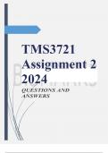 TMS3721 Assignment 2 2024 QUESTIONS AND ANSWERS