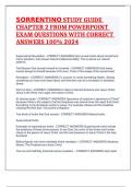 SORRENTINO STUDY GUIDE CHAPTER 2 FROM POWERPOINT EXAM QUESTIONS WITH CORRECT ANSWERS 100% 2024