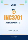 INC3701 Assignment 3 Due 24 June 2024