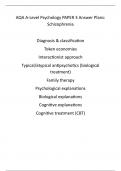 AQA A-Level Psychology Schizophrenia Essay Plans