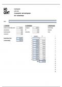 VOLLEDIGE Excel Taak Investeringsanalyse 2023