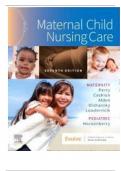 Test Bank for Maternal Child Nursing Care, 7th Edition (Perry, 2023), Chapter 1-50 | All Chapters