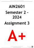 AIN2601 Assignment 3 Semester 2 2024