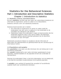 Statistics for the behavioral sciences