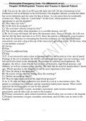 Prehospital Emergency Care, 11e (Mistovich et al.) Chapter 36 Multisystem Trauma and Trauma in Special Patient Population