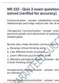 NR 222 - Quiz 2 exam questions fully solved (verified for accuracy)