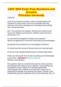LSAT 2024 Exam Prep Questions and Answers Princeton University