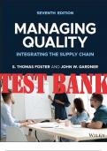  Managing Quality Integrating the Supply Chain, 7th Edition S. Thomas Foster, John_TEST BANK