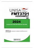 FMT3701 ASSESSMENT 2 DUE 2024