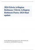 2024 Edwin Arlington  Robinson / Edwin Arlington Robinson Poetry 2024 final update 