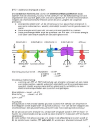 Samenvatting biochemie