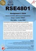 RSE4801 Assignment 2 (COMPLETE ANSWERS) 2024 (705037) - DUE 3 July 2024