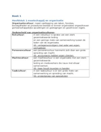 Management en organisatie samenvatting 