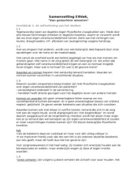 Samenvatting: Van gedachte wisselen