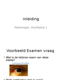 Powerpoint van de eerste 5 hoofdstukken van pathologie