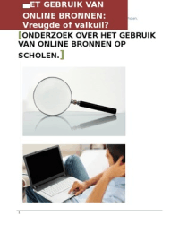 Onderzoeksrapport Online Bronnen