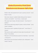 Abeka Economics Final Exam Questions and Answers 100% Pass