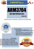 ARM3704 Exam Portfolio 2024