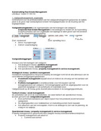 Samenvatting Real Estat Management (REM)