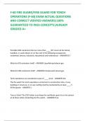 F-60 FIRE GUARD/FIRE GUARD FOR TORCH  OPERATIONS (F-60) EXAM ACTUAL QUESTIONS  AND CORRECT VERIFIED ANSWERS|100%  GUARANTEED TO PASS CONCEPTS|ALREADY  GRADED A+