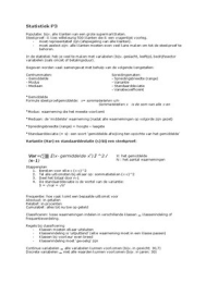 Samenvatting Statistiek met voorbeelden