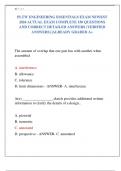 PLTW ENGINEERING ESSENTIALS EXAM NEWEST  2024 ACTUAL EXAM COMPLETE 150 QUESTIONS  AND CORRECT DETAILED ANSWERS (VERIFIED  ANSWERS) |ALREADY GRADED A+