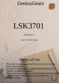 LSK3701 Assessment 2 DUE 7 July 2024