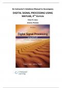 Buy Official© Solutions Manual for Digital Signal Processing Using MATLAB® A Problem Solving Companion, Ingle,4e