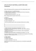 API 577 STUDY MATERIAL QUESTIONS AND ANSWERS